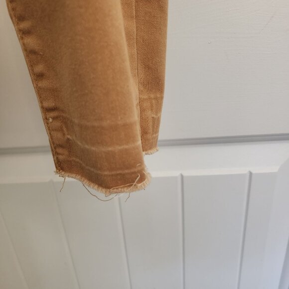 Rewash Womens Golden Skinny Jeans With Raw Hem & Rear Pockets - Picture 3 of 10